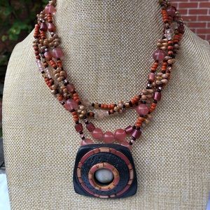 Fall Colors Statement Necklace